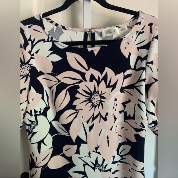 Eliza J Floral Shift Dress Sz S - Picture 6 of 7